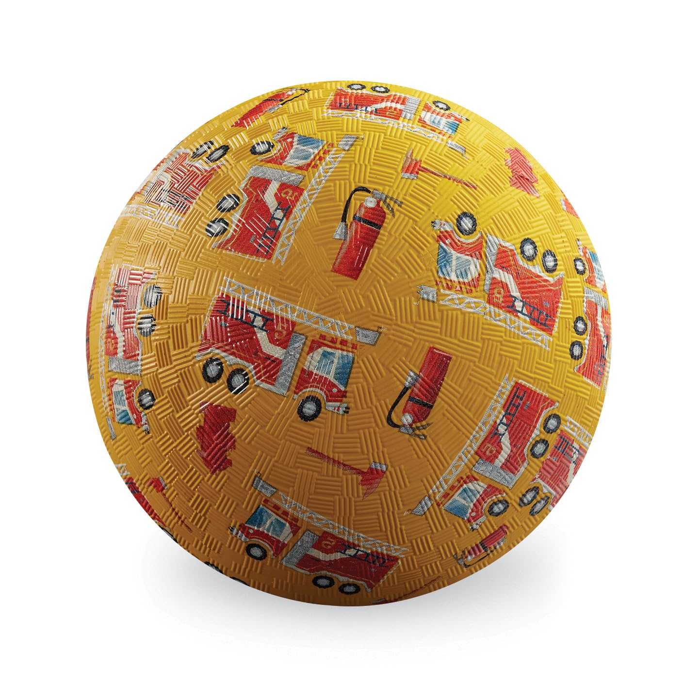 Fire Truck Rubber Playground Ball – 7 Inch, Ages 3+