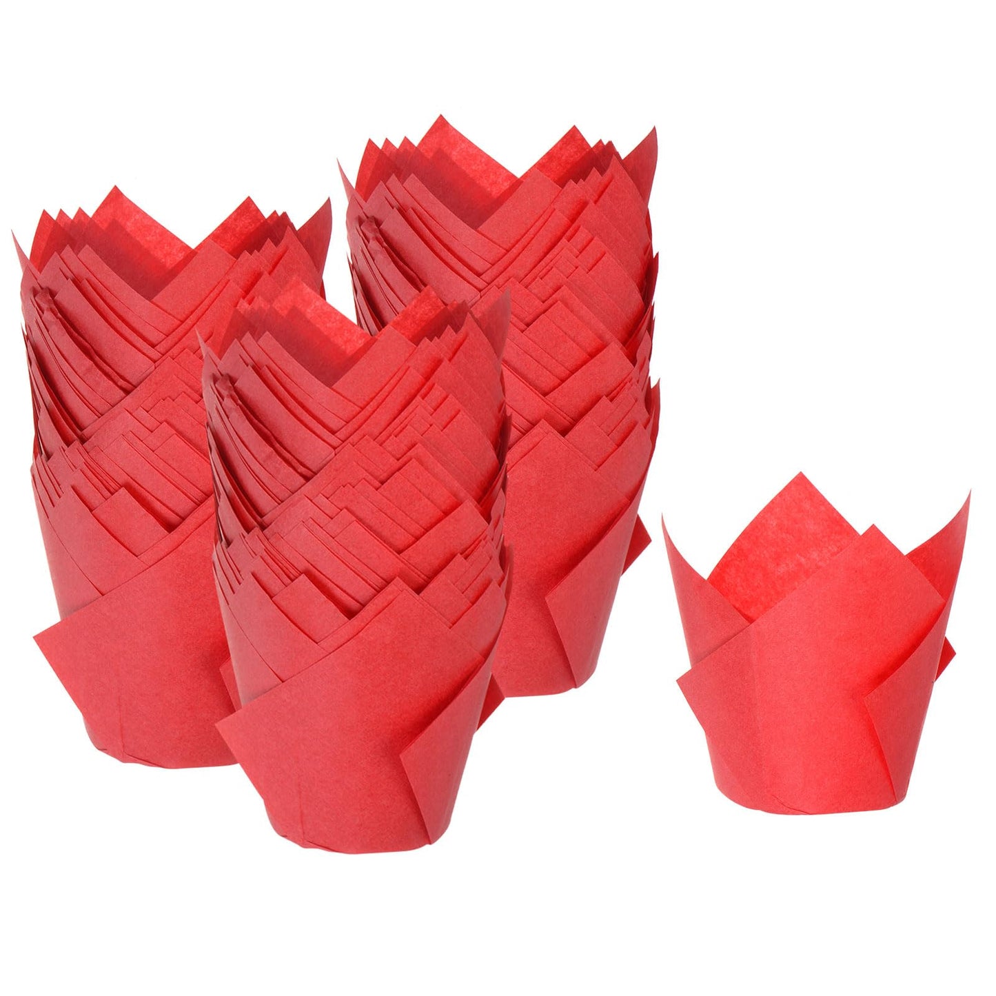 Red Tulip Cupcake Liners - 150 ct