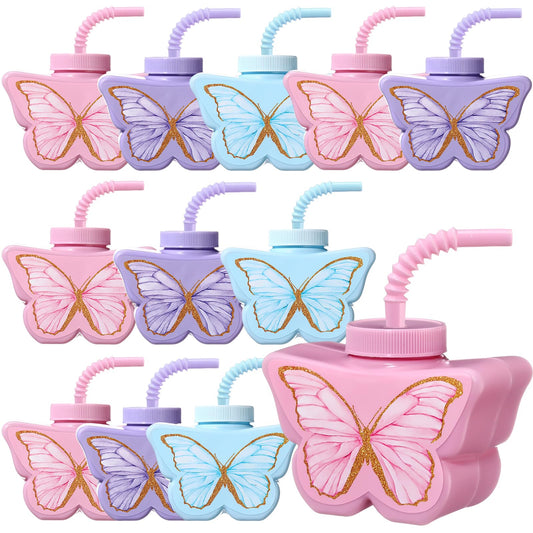 Butterfly Party Favor Plastic Cups 10oz - 12 ct