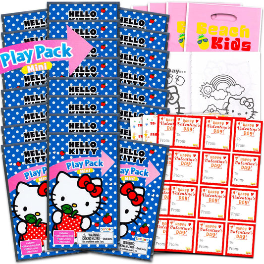 Hello Kitty Valentines Day Mini Coloring Activity Packs