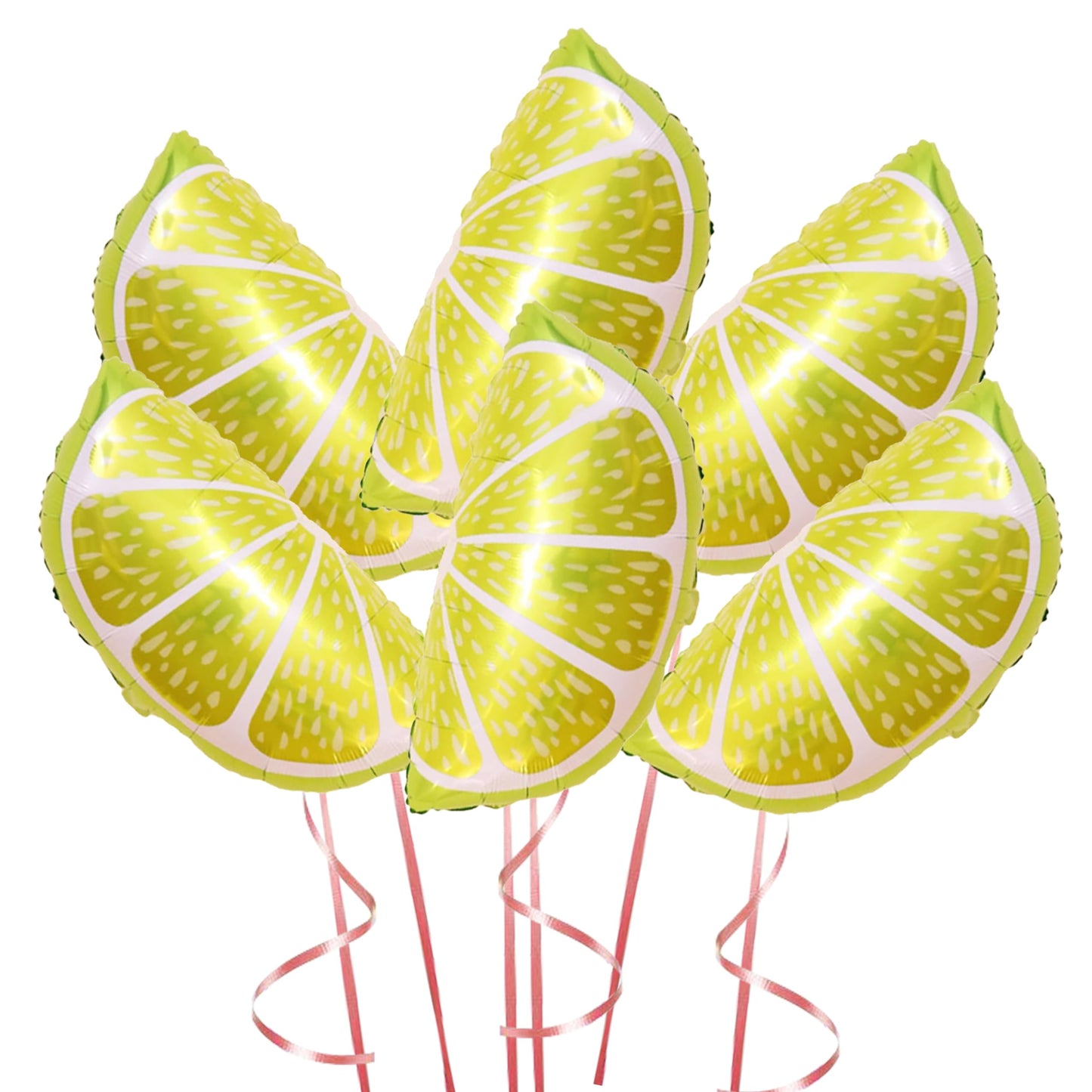 Cubed Lemon Fruit Foil Balloons – 10 Pack