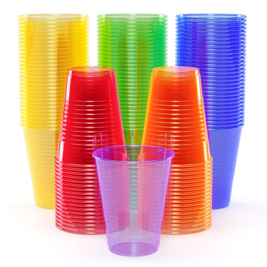 Blacklight Reactive Glow Party Cups 12oz – 60 Pack