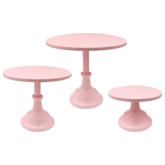 Pink Metal Tiered Cake Stand Set – 3 ct