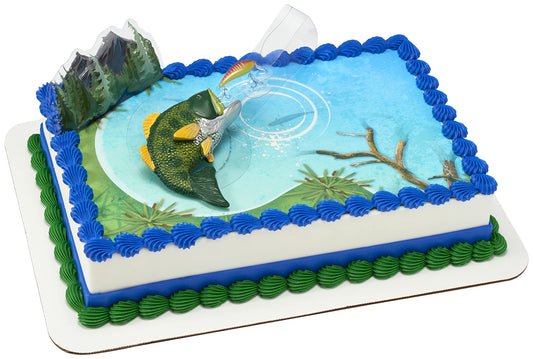 Catch the Big One Fishing Birthday Cake Set