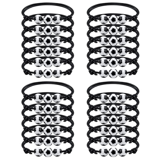 Soccer Sports Charm Bracelets Party Favours – 24 Pack