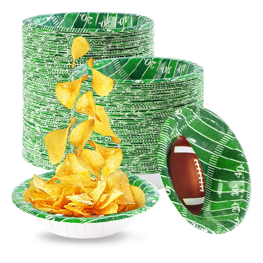 Football Paper Party Bowls 12oz – 100 Pack