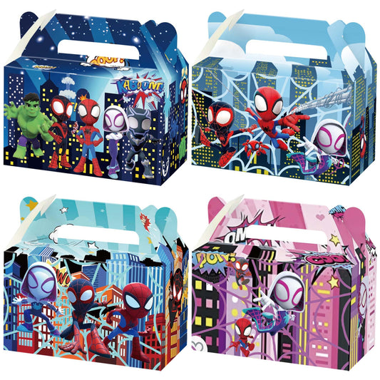 Spider Hero Birthday Party Gift Boxes