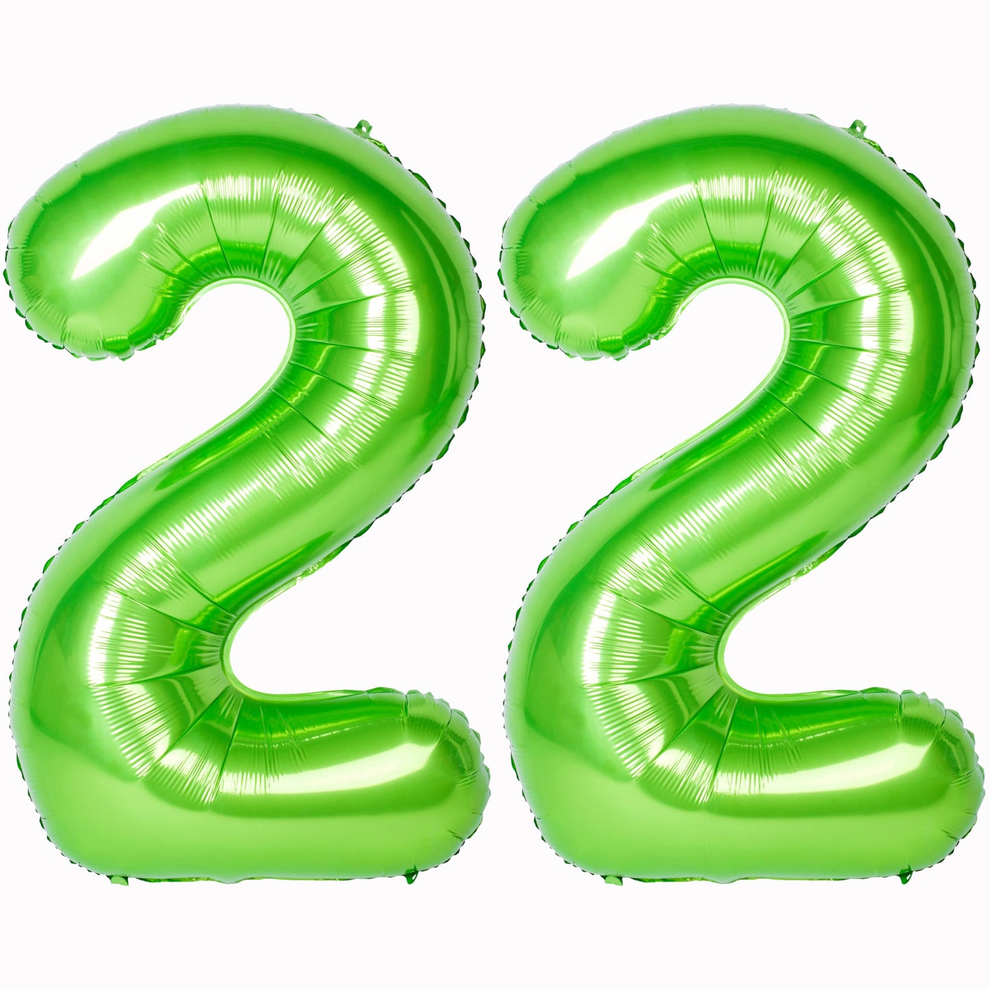 Green Number 22 Giant Foil Balloon - 40 Inch