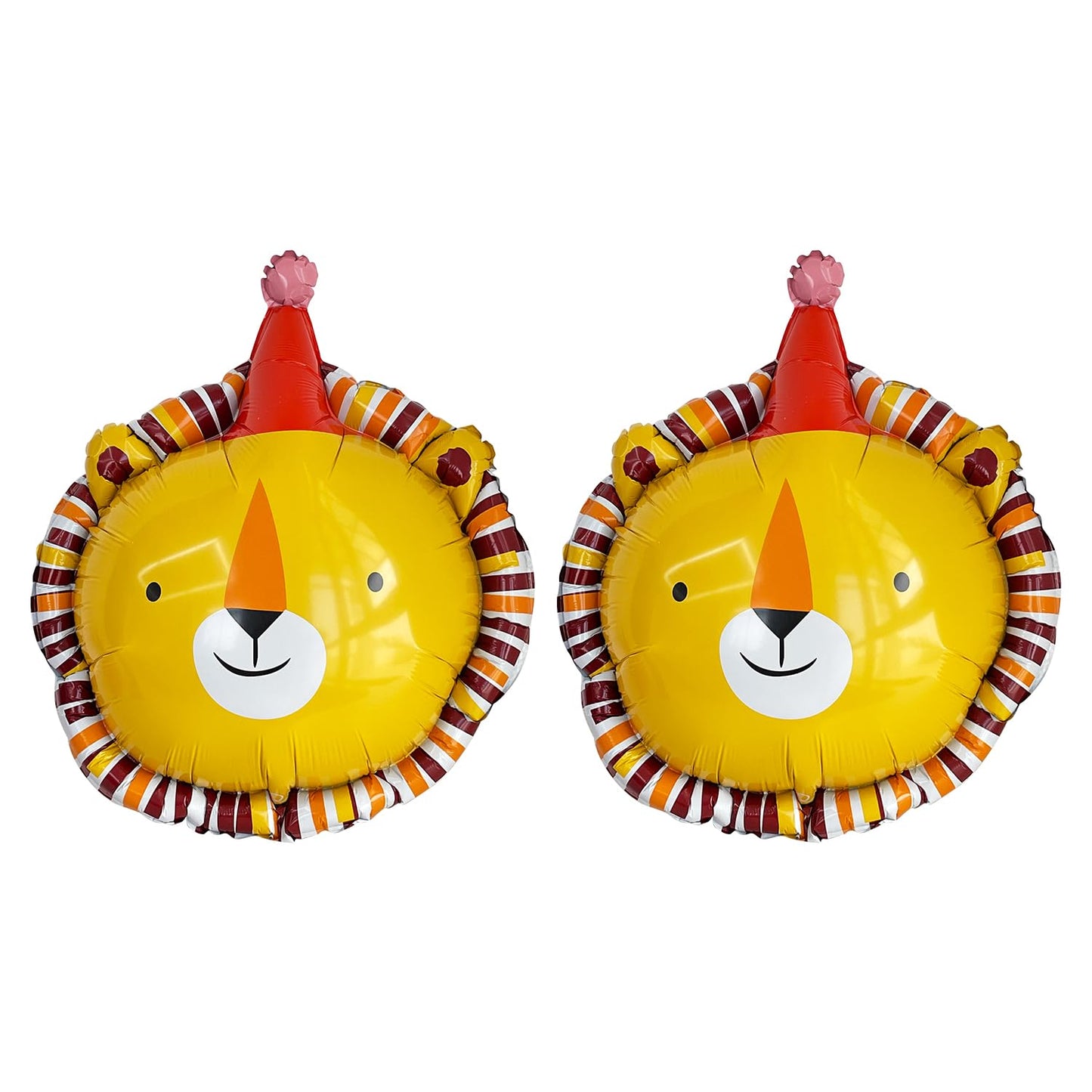 Lion Animal Head Foil Balloons – 2 Pack
