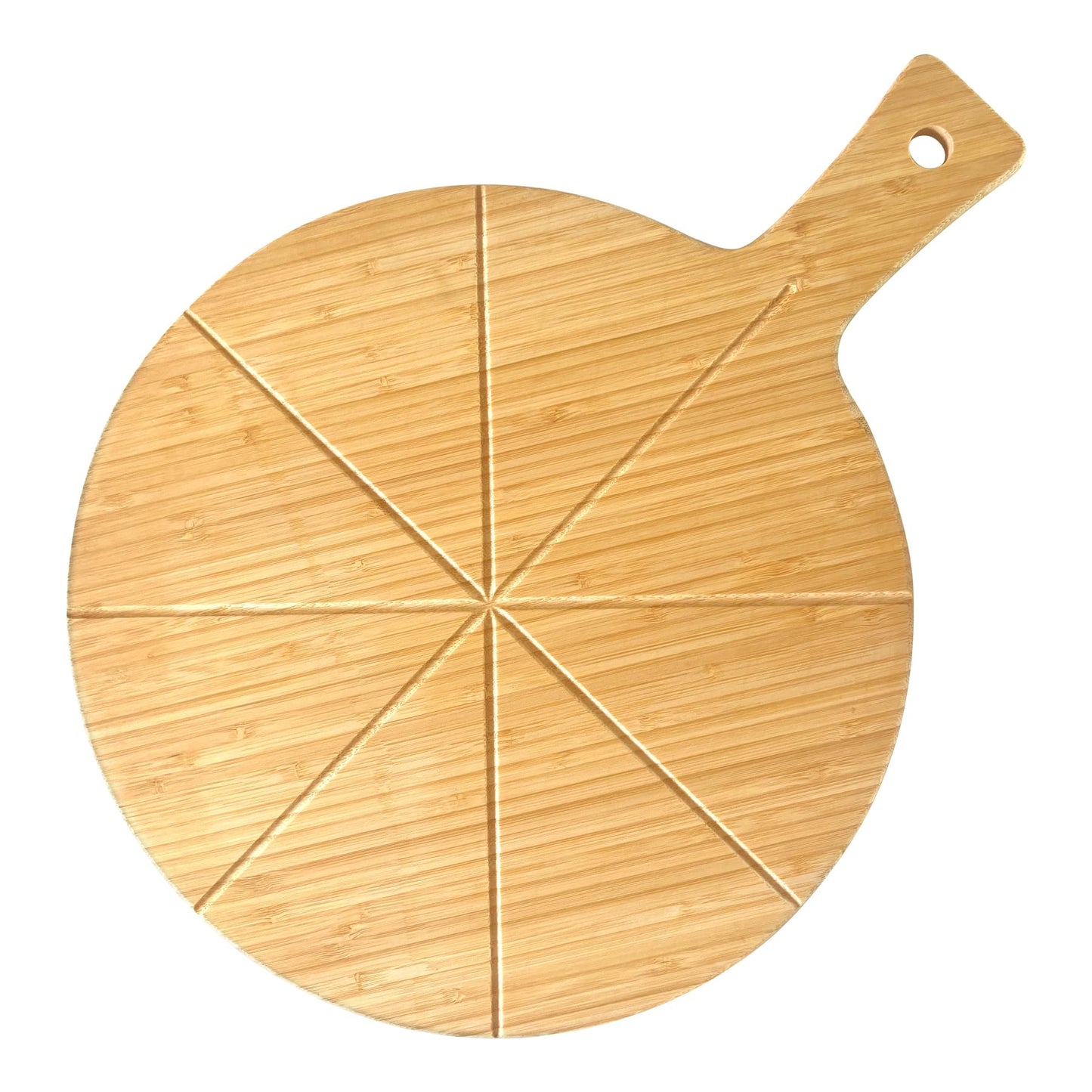 Pizza Cutting Board with Handle Round cutting boards 12inch Double Sided Circular Circle Pizza Oven Accessories Bamboo Pizza Prep Board Paddle Charcuterie Board Meat Bread Cheese Serving Platter