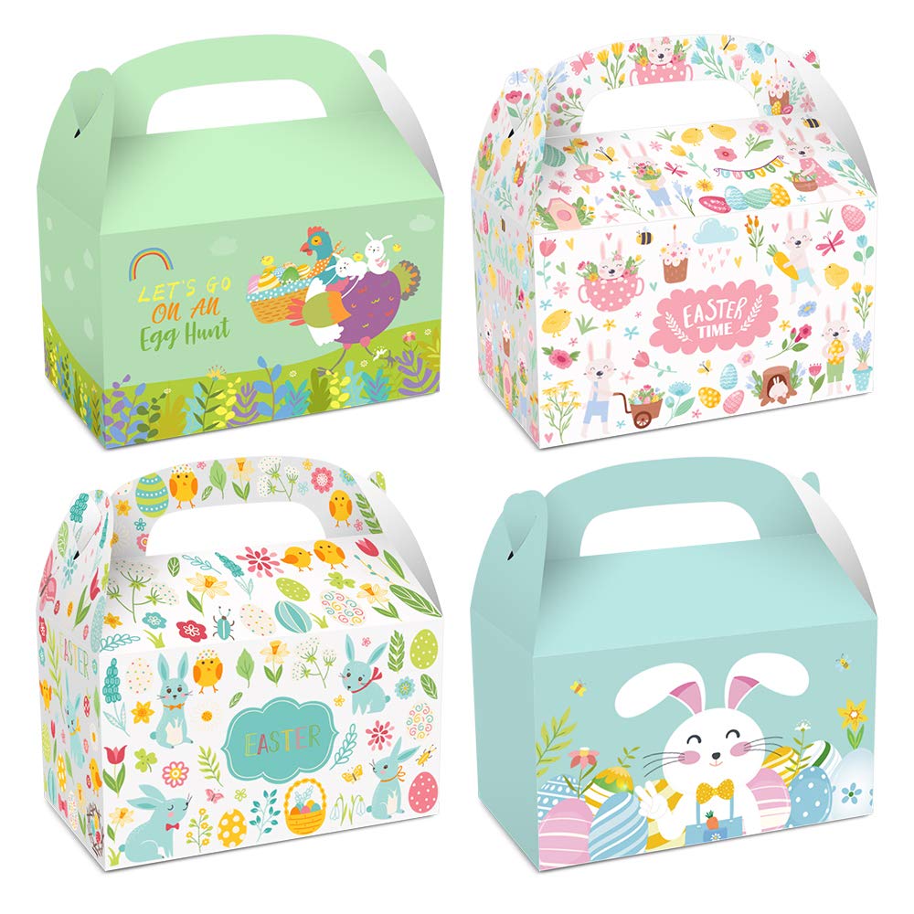 Easter Bunny Party Favor Gable Boxes – 12 ct