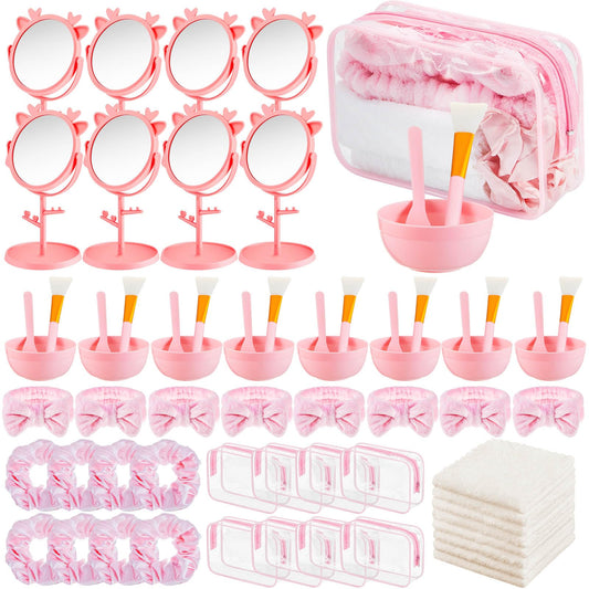 Spa Party Favours Bulk Set – 96 Piece, Pink