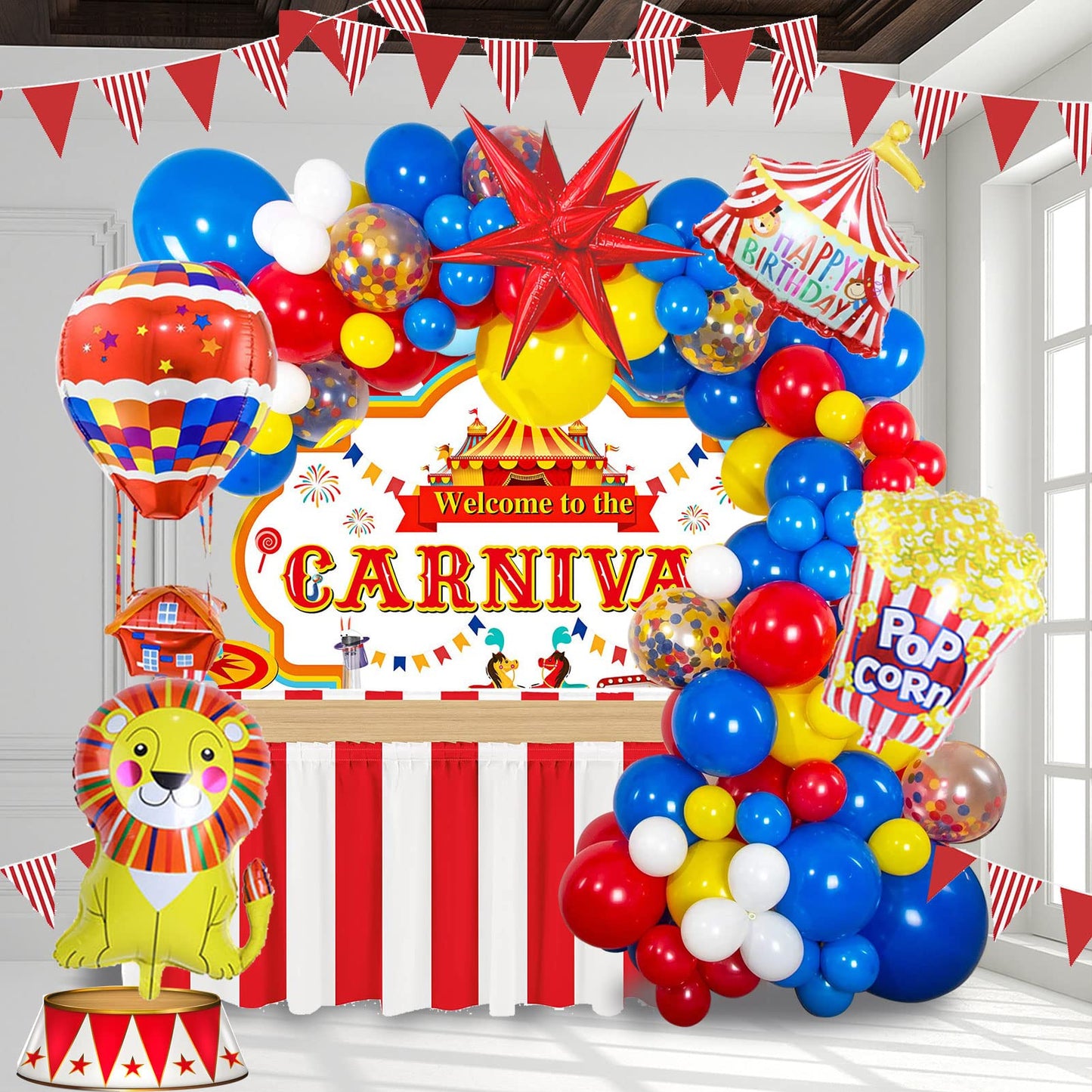 Carnival Balloon Garland Kit – 120 Piece