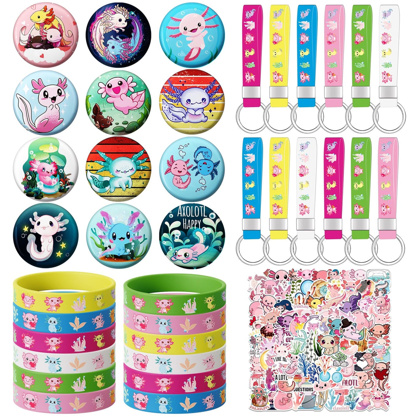 Axolotl Party Favours – 136 Piece