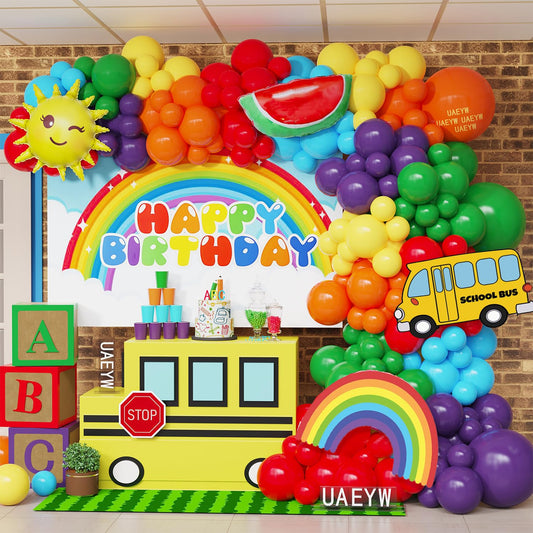 Rainbow Watermelon Balloon Arch Garland Kit – 159 Piece