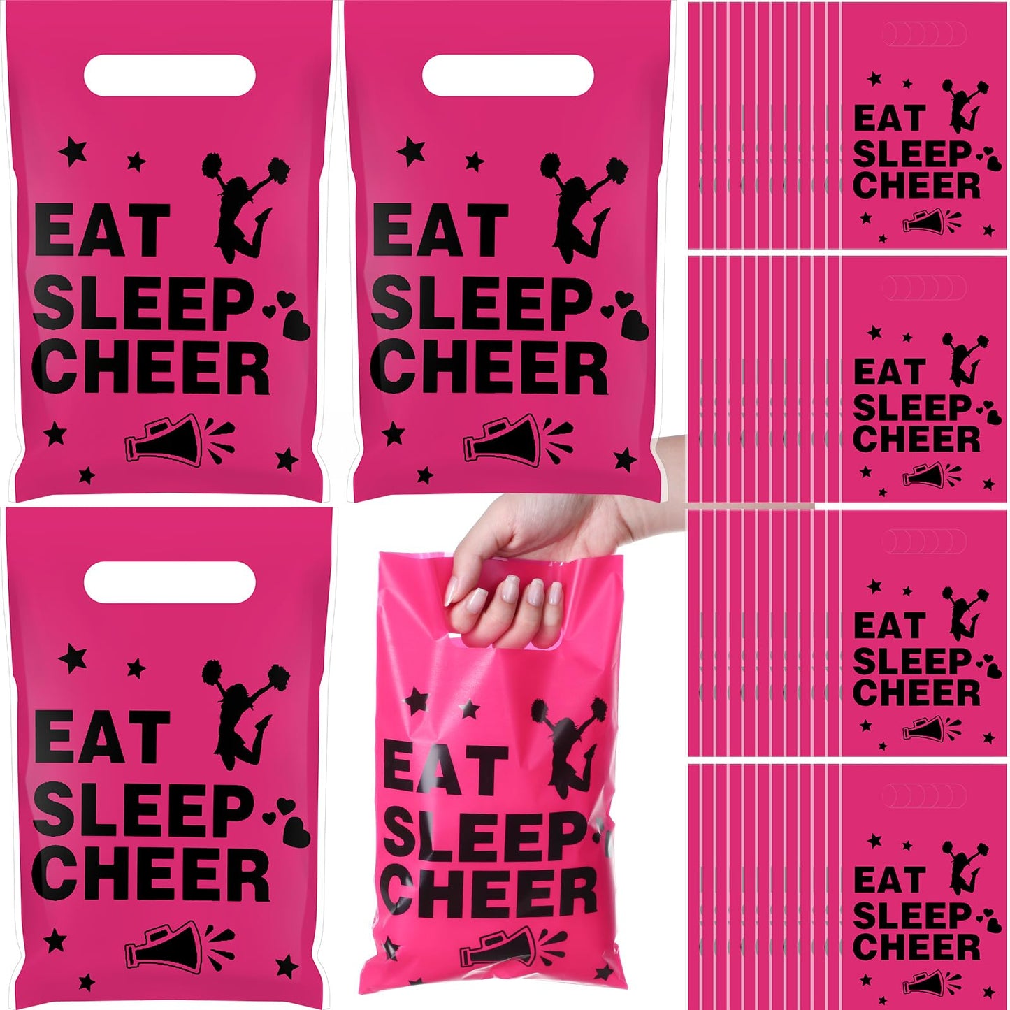 Cheerleading Party Favour Goodie Bags – 100 Pack