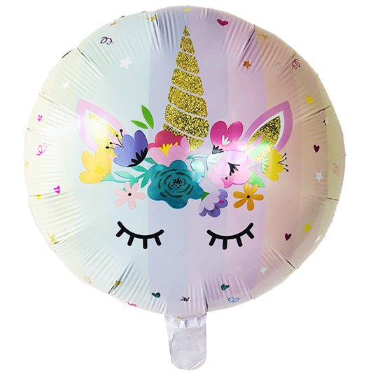 Unicorn Round Foil Party Balloon – 18 Inch