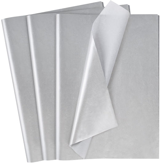 Silver Tissue Paper for Gift Bags – 86 Sheets