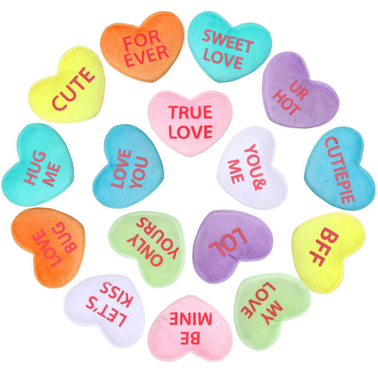 Valentine’s Mini Plush Hearts - 16 ct