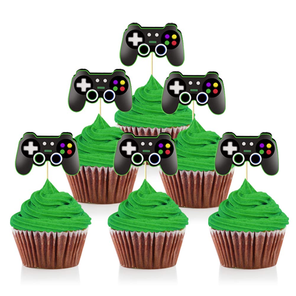 Video Game Controller Cupcake Toppers – 24 Pack