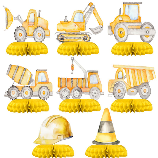 Construction Cute Honeycomb Table Centerpieces