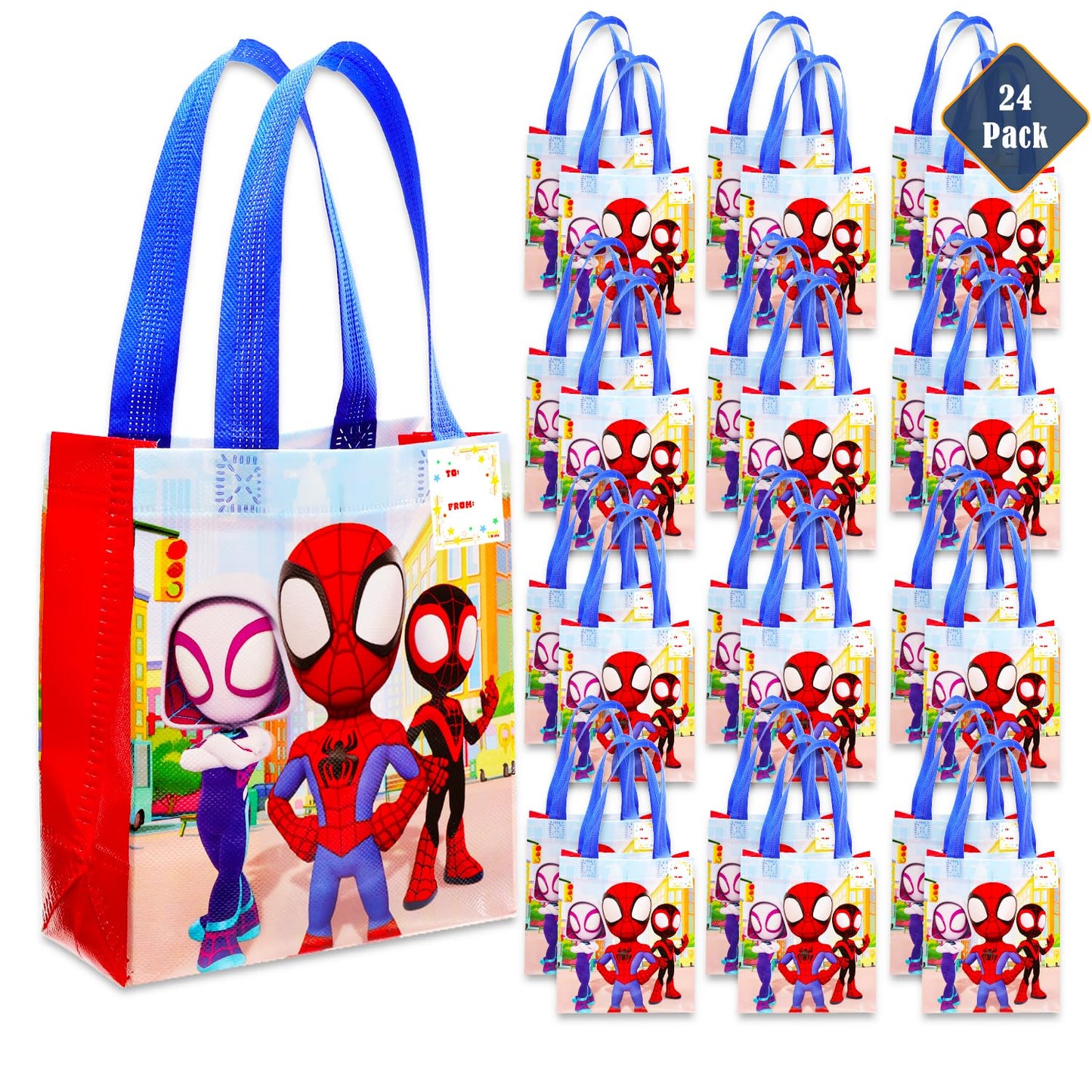 Spider Superhero Character Reusable Party Favor Bags