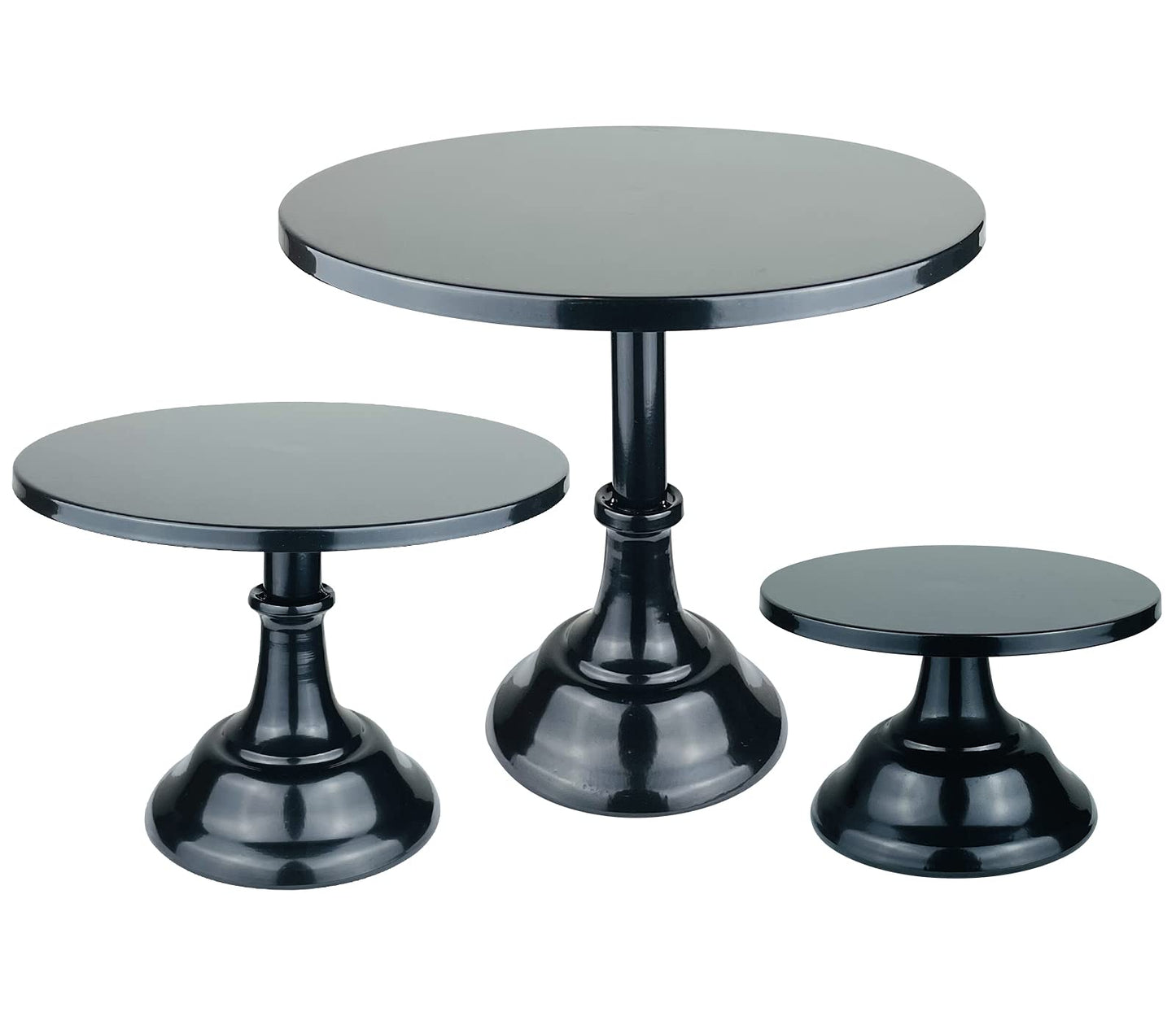 Black Metal Cupcake & Cake Stand Set – 3 ct