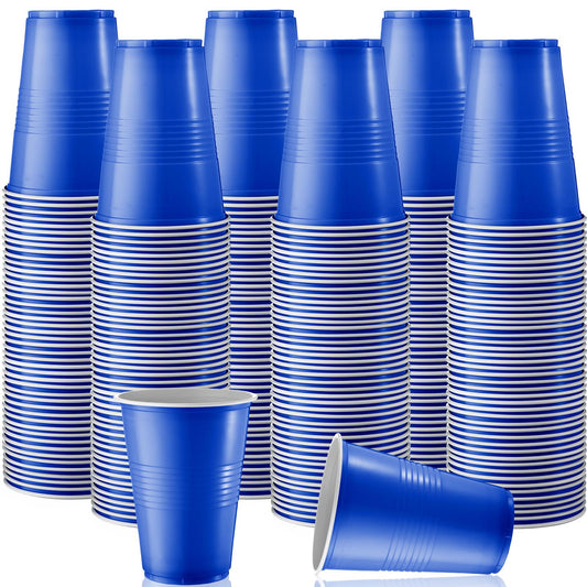 Dark Blue 16oz Disposable Plastic Party Cups