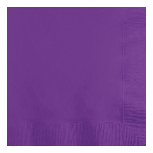 Purple Amethyst 3-Ply Beverage Napkins
