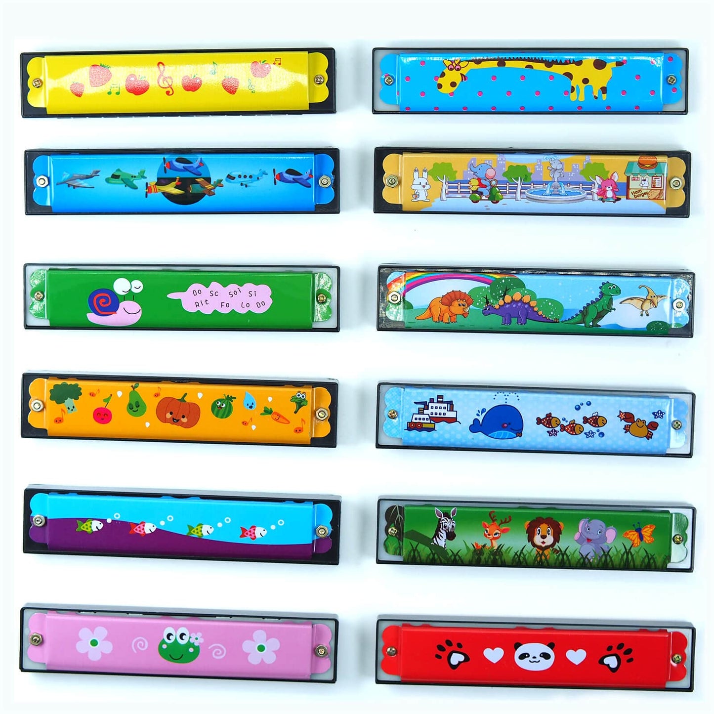 Kids Harmonica Party Favors 12Pcs Harmonicas for Kids Musical Instrument Toy Gift 16 Holes Toddlers Harmonica Kids Party Favors Goodie Bags Stuffers Birthday Party Favors for Kids