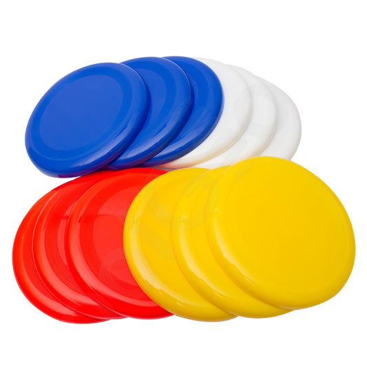 Assorted Color Flying Discs 12-Pack Outdoor Summer Games Toys