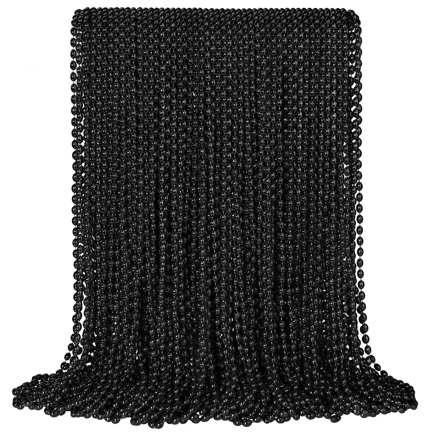 Black Bead Necklaces Party Favours – 100 Pack