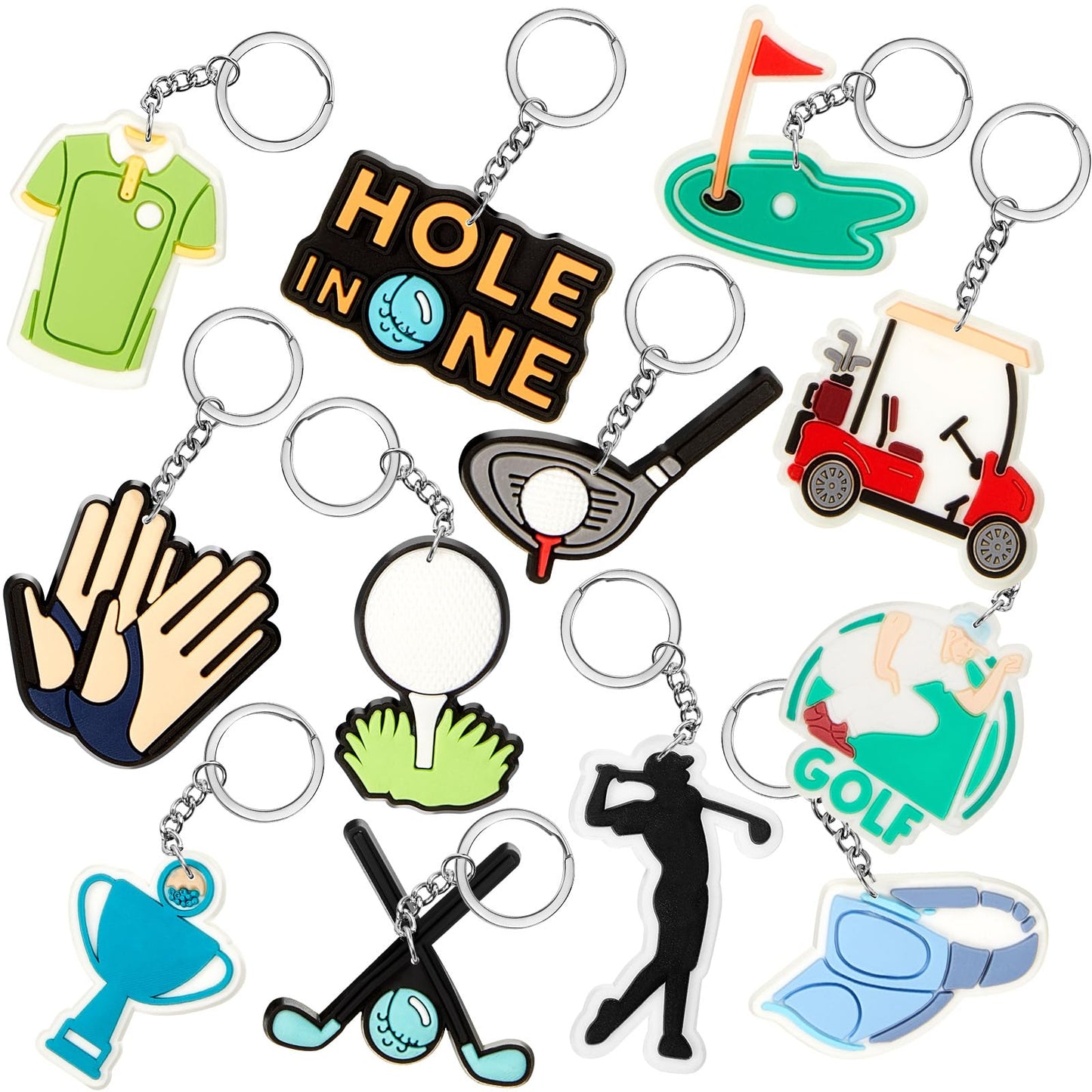 Golf Ball Keychains Party Favours – 36 Pack