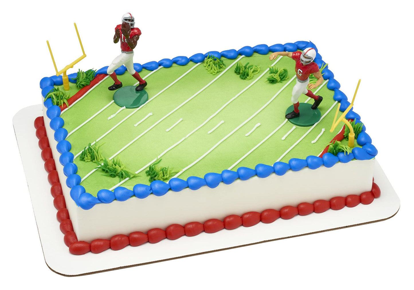 Football Touchdown Birthday Cake Decoration Set