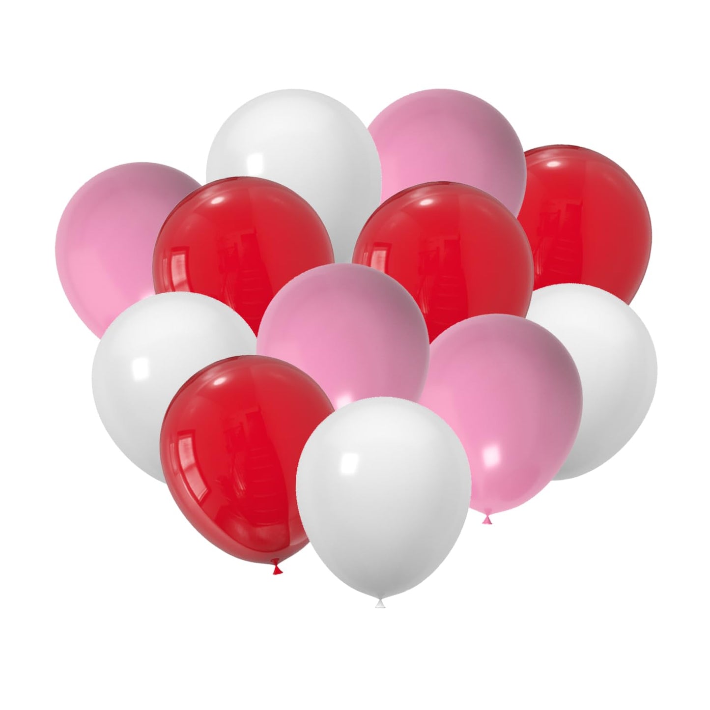 Red, Pink & White Party Balloon Set