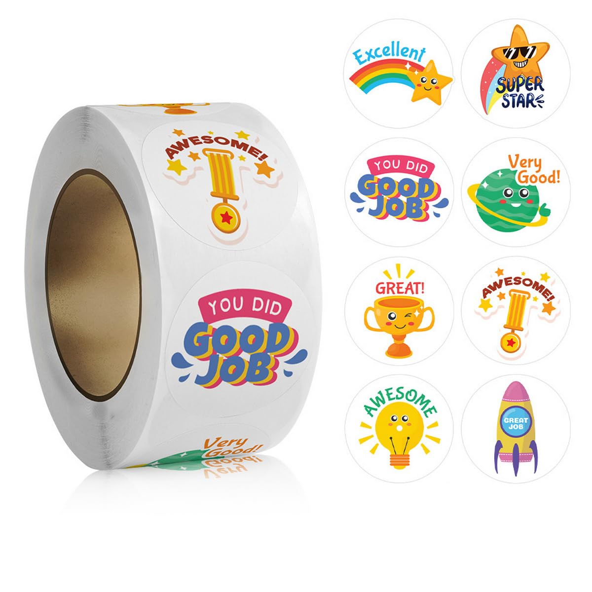 500PCS Motivational Stickers for Kids8 Graphic Reward StickersTeacher Stickers for StudentsPositive Affirmation Stickers for Kid Girl Boy.(1 Inch Fun Stickers for Kids)
