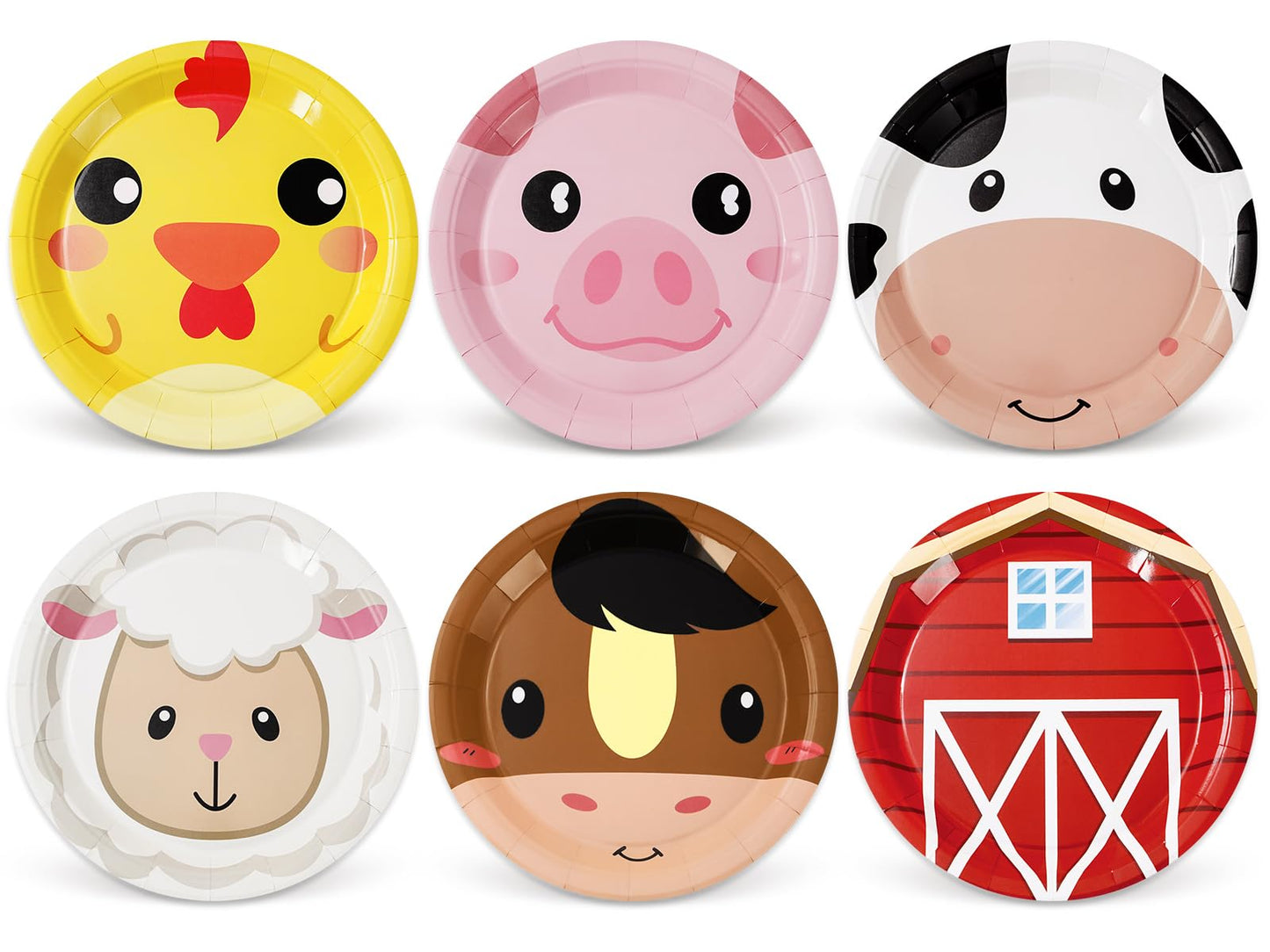 Farm Animal Fun Dinner Plates