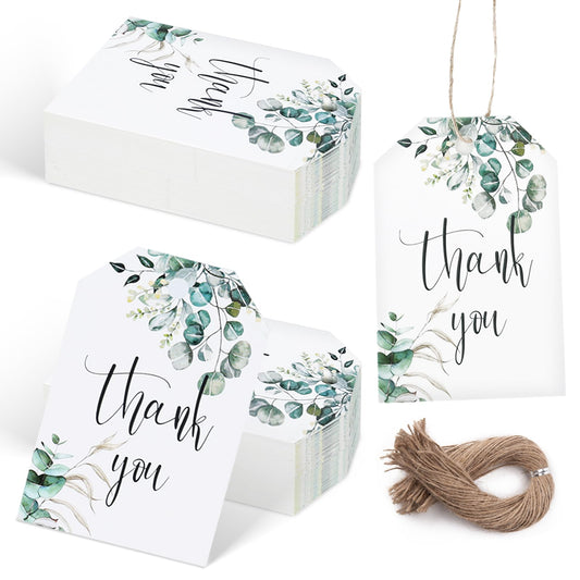 Eucalyptus Watercolour Thank You Gift Tags – 75 Pack