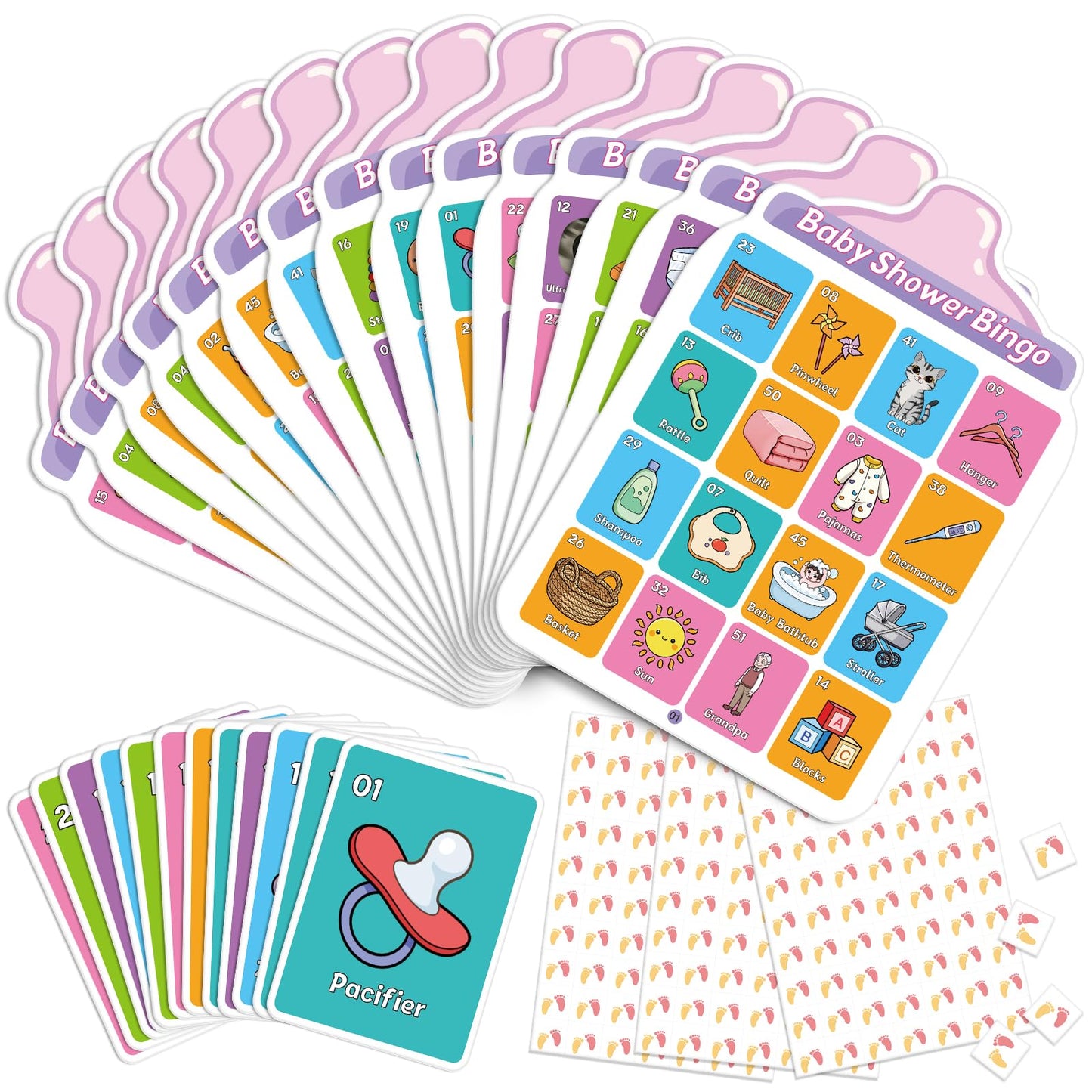 Baby Shower Bingo Game Set
