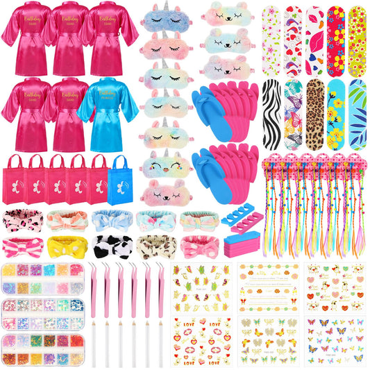 Girls Spa Birthday Party Supplies Set – 75 Piece