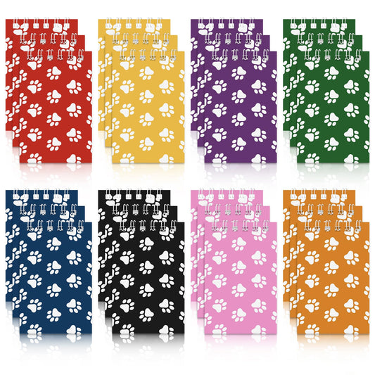 Dog Paw Mini Notepads Party Favors - 24 ct