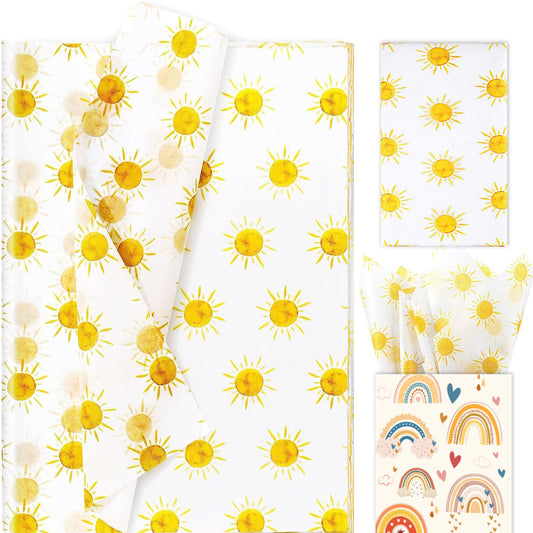 Boho Yellow Sun Tissue Paper
