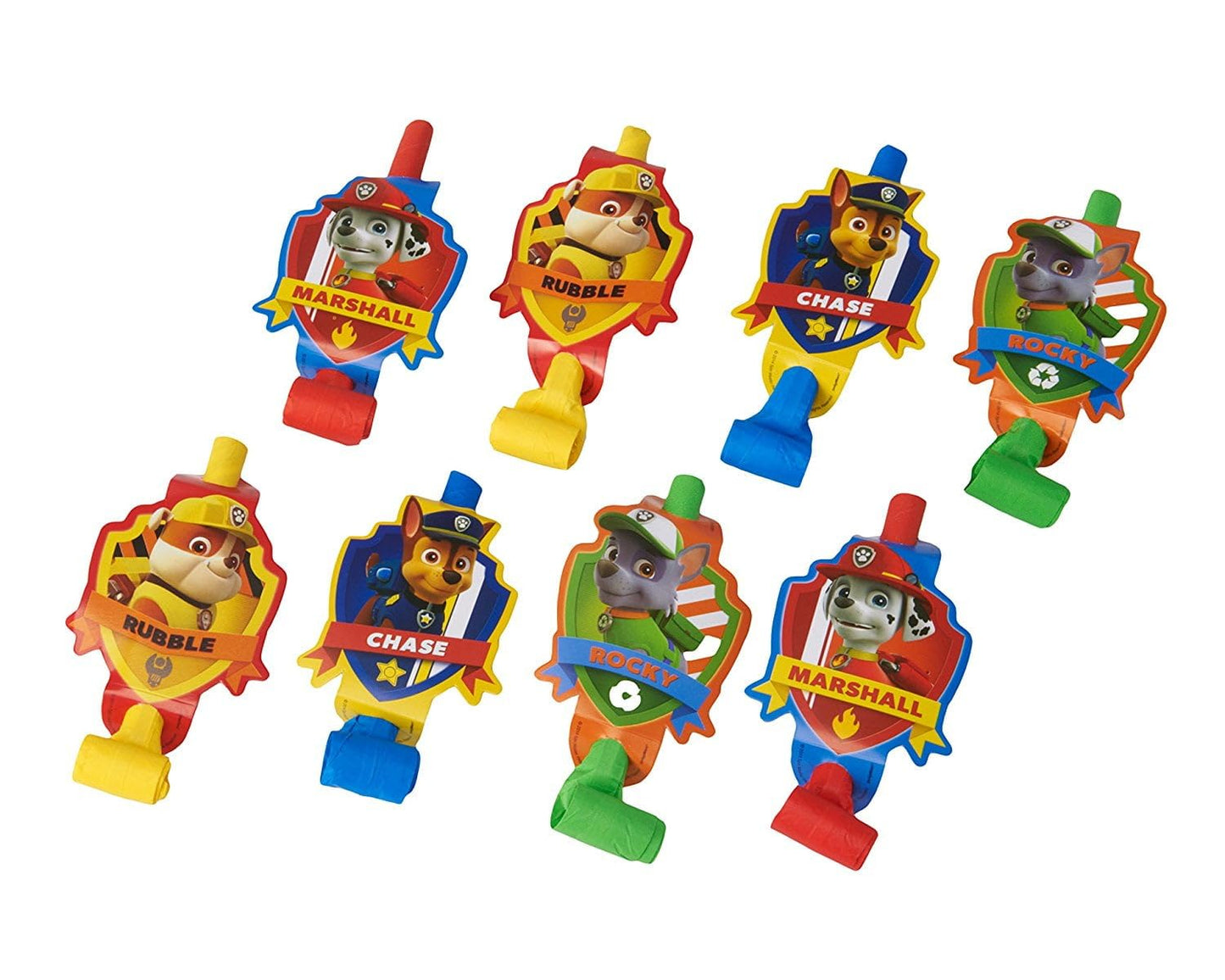 Blue Dog Character Party Blowout Noise Makers - 8 ct