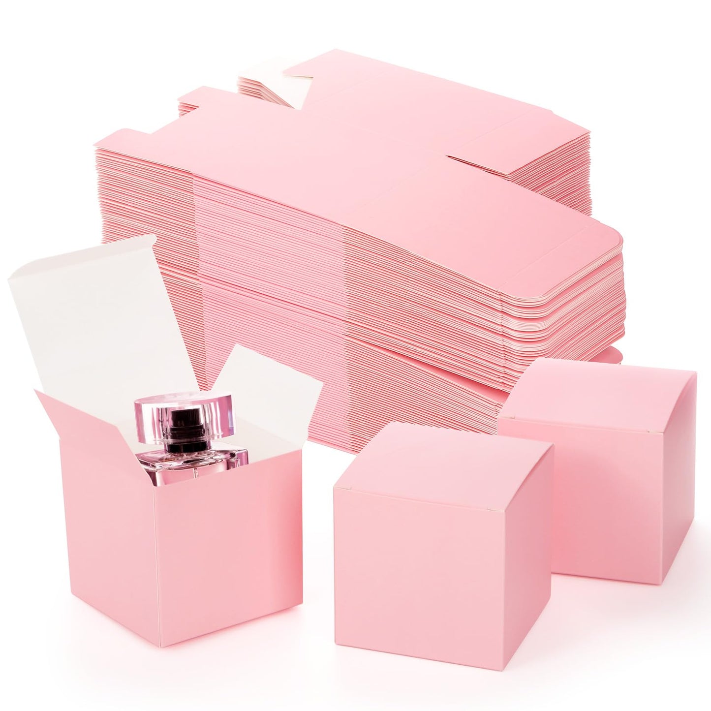 Pink Small Gift Boxes with Lids - 100 ct
