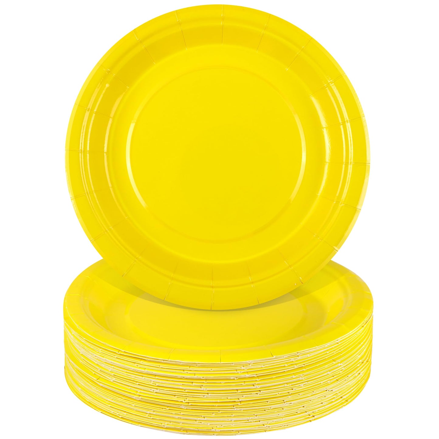 Yellow Paper Dessert Plates