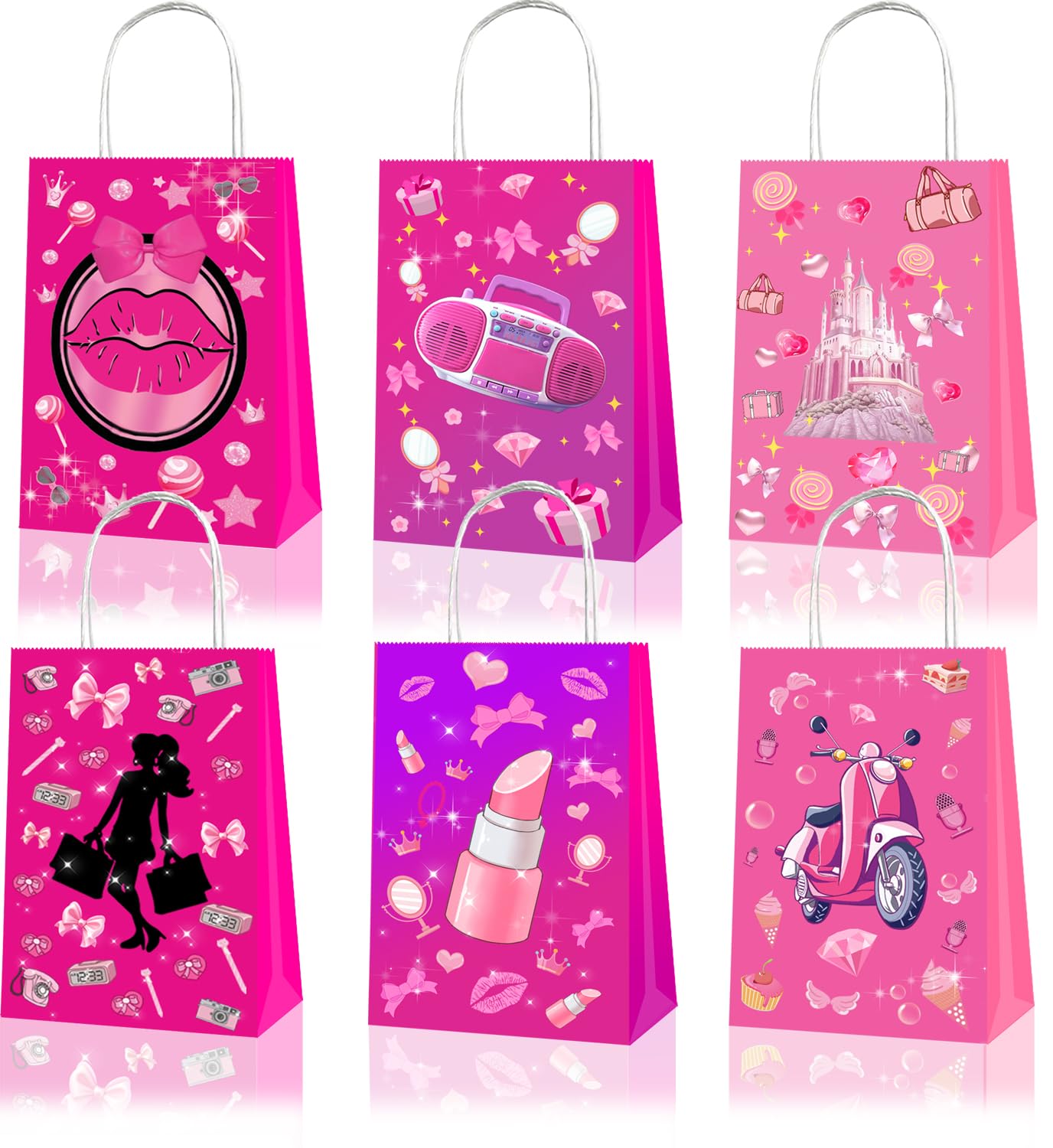 Princess Pink Party Favor Bags