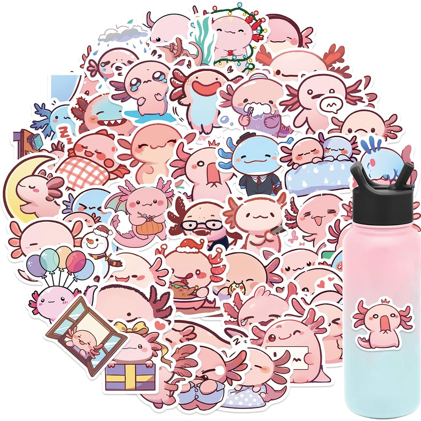 Axolotl Vinyl Stickers
