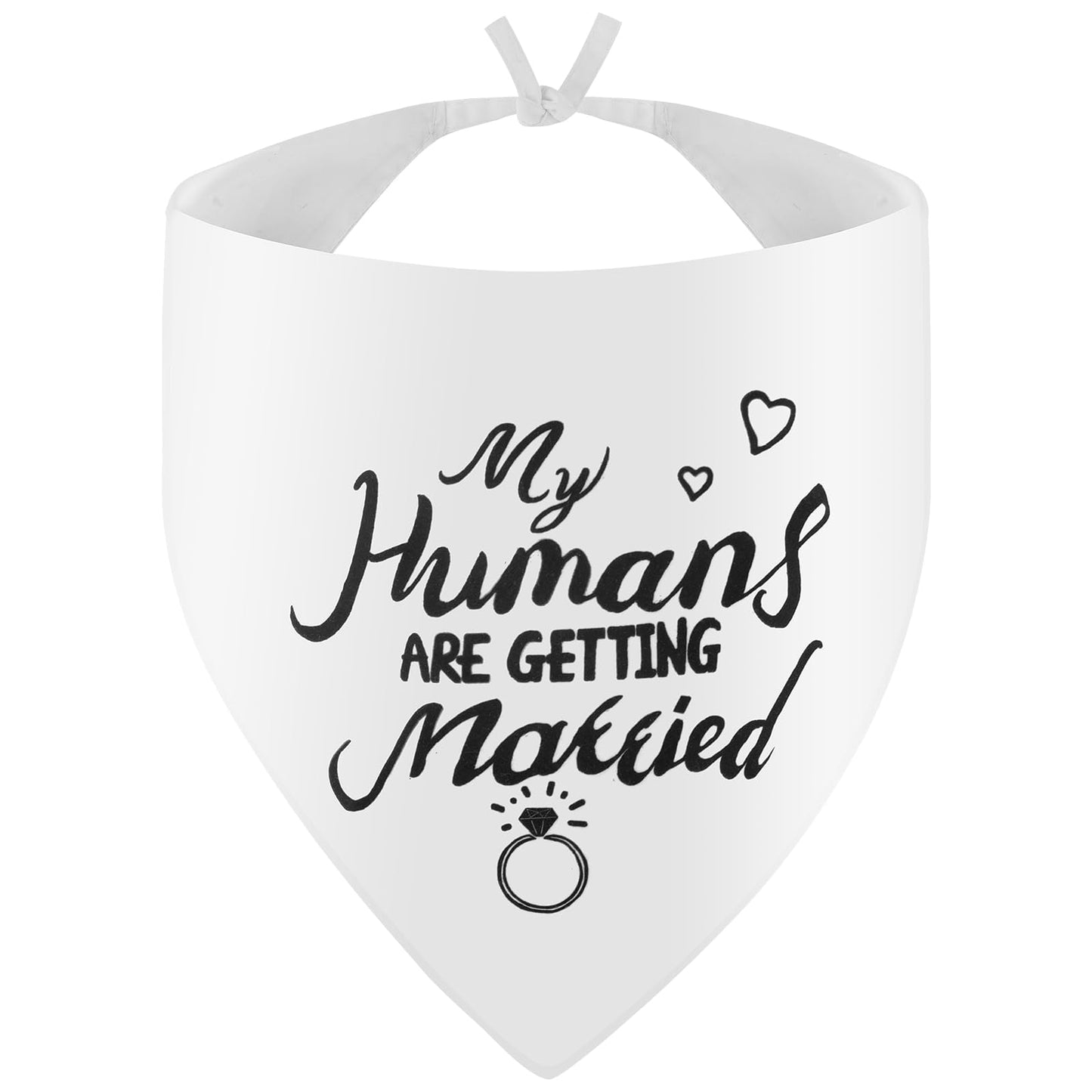 Engagement Gift My Humans are Getting Married Dog Bandana for Wedding Engagement Announcement Dog Engagement Bandana Triangle Bibs Scarf Accessories for Dogs Pets