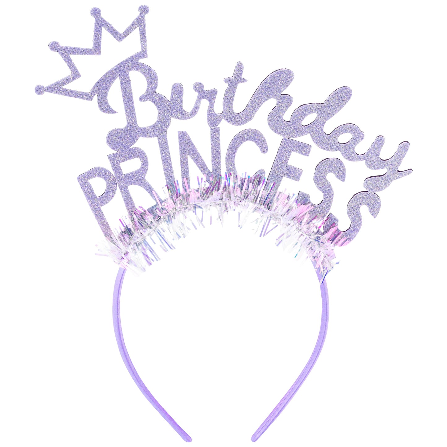 Purple Birthday Princess Crown Tiara Headband for Women & Girls