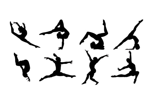 Gymnastics Pose Sticker Pack – 8 Piece